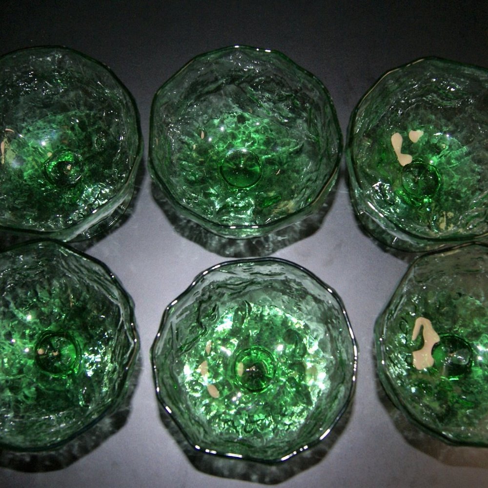 6 PEDESTAL DESSERT BOWLS - Picture 5 of 11